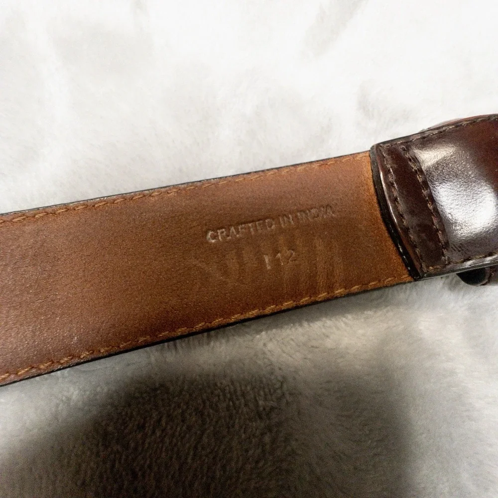 Cole Haan Brown Leather Belt Mens Size 36 Model A09273